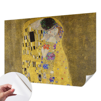 Mural de pared con estampado hermoso con diseño de pareja en estilo Art Nouveau