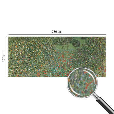 Papel mural texturado decorativo prado de flores