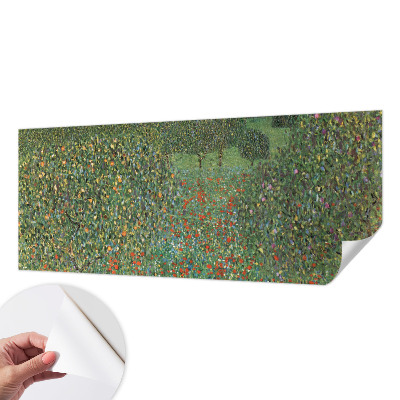 Papel mural texturado decorativo con diseño de prado de flores