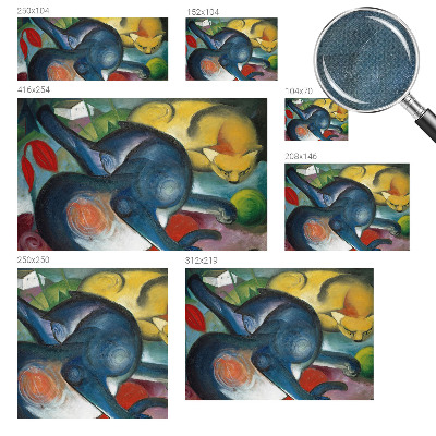 Papel mural con patrón decorativo Arte de gatos