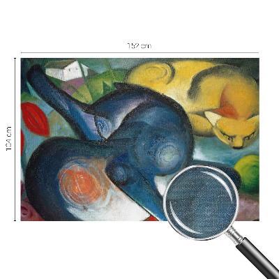 Papel mural con patrón decorativo Arte de gatos