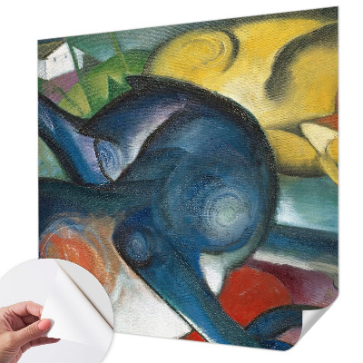 Papel mural con patrón decorativo Arte de gatos