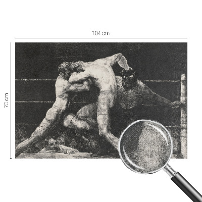 Mural de pared con estampado hermoso Duelo de boxeadores