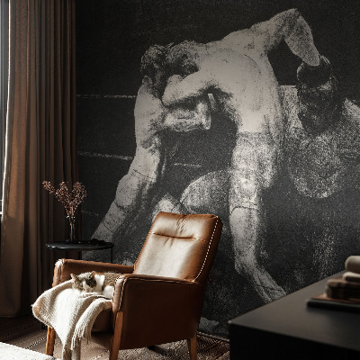 Mural de pared con estampado hermoso Duelo de boxeadores