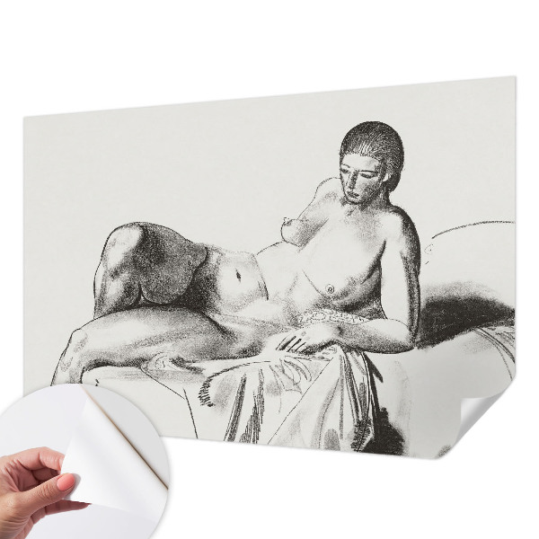 Fotomural decorativo para cabecero de cama con motivo de desnudo artístico