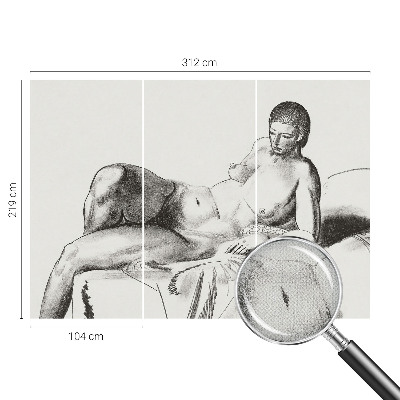 Fotomural decorativo para cabecero de cama con motivo de desnudo artístico