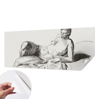 Fotomural decorativo para cabecero de cama con motivo de desnudo artístico
