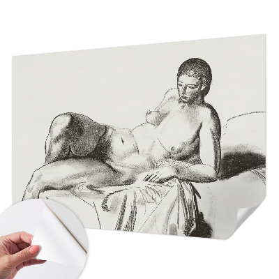 Fotomural decorativo para cabecero de cama con motivo de desnudo artístico