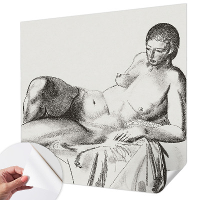 Fotomural decorativo para cabecero de cama con motivo de desnudo artístico