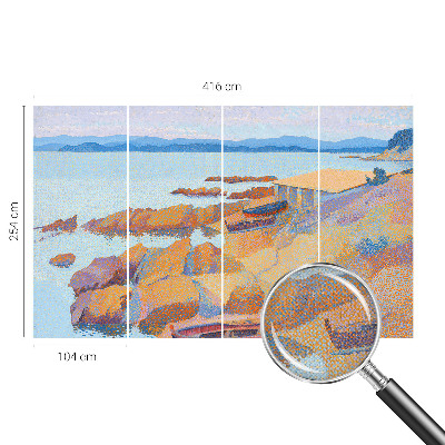 Papel mural con patrón decorativo Vistas al mar