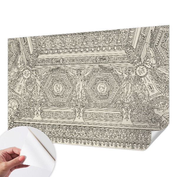 Mural de pared con estampado hermoso Adorno clásico