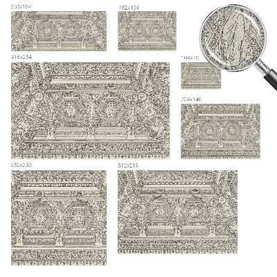 Mural de pared con estampado hermoso Adorno clásico