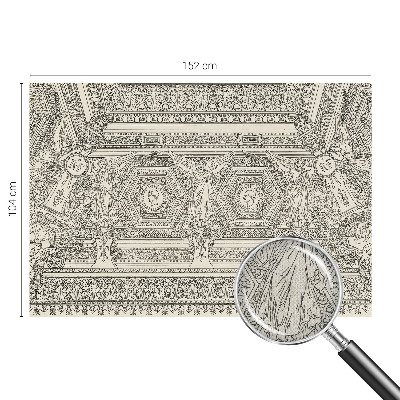 Mural de pared con estampado hermoso Adorno clásico