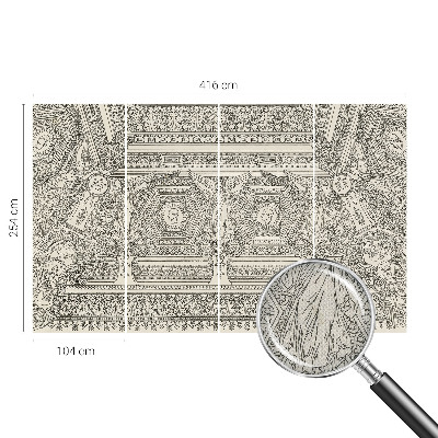 Mural de pared con estampado hermoso Adorno clásico