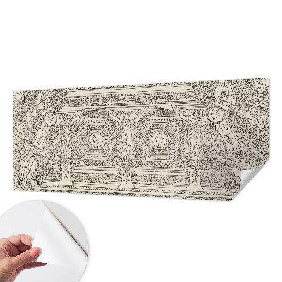 Mural de pared con estampado hermoso con diseño clásico como adorno