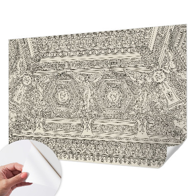 Mural de pared con estampado hermoso Adorno clásico