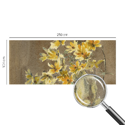 Papel mural texturado decorativo ramo soleado