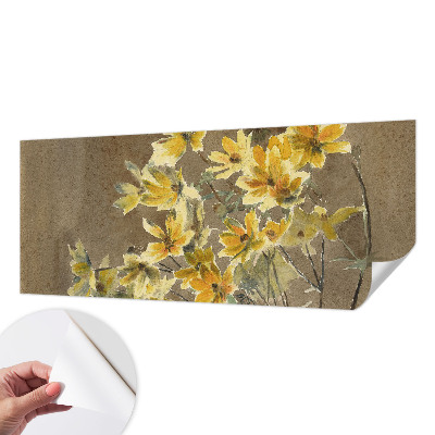 Papel mural texturado decorativo con diseño «Ramo soleado»