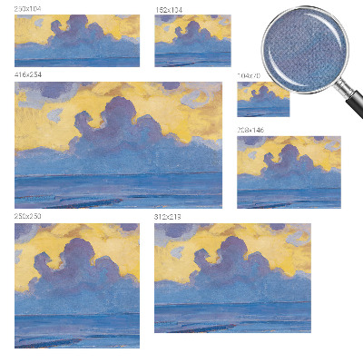 Papel mural con patrón decorativo paisaje de nubes