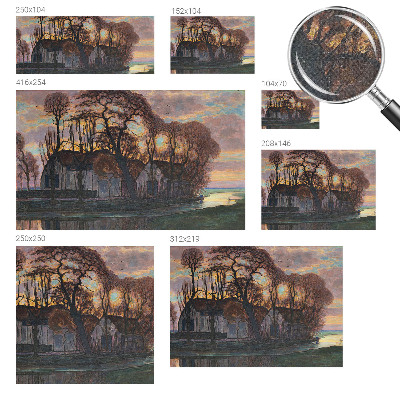 Fotomural decorativo para cabecero de cama Paisaje vespertino