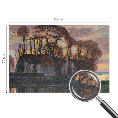 Fotomural decorativo para cabecero de cama Paisaje vespertino