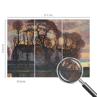 Fotomural decorativo para cabecero de cama Paisaje vespertino