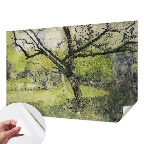 Mural de pared con estampado hermoso Parque de primavera