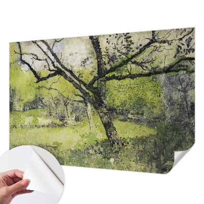 Mural de pared con estampado hermoso Parque de primavera