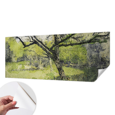 Mural de pared con estampado hermoso Parque de primavera