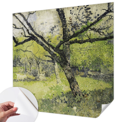 Mural de pared con estampado hermoso Parque de primavera