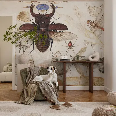 Papel mural texturado decorativo con diseño «Armonía natural»