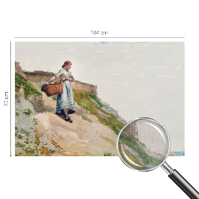 Papel mural con patrón decorativo Paisaje femenino