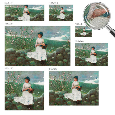 Mural de pared con estampado hermoso Paz florida