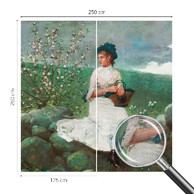 Mural de pared con estampado hermoso Paz florida