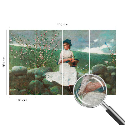 Mural de pared con estampado hermoso Paz florida