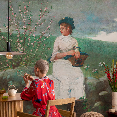 Mural de pared con estampado hermoso Paz florida