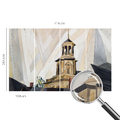 Fotomural decorativo para cabecero de cama Torre arquitectónica