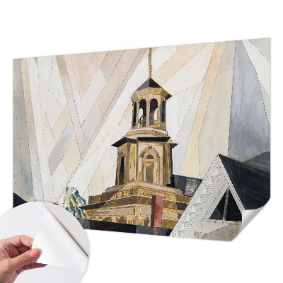 Fotomural decorativo para cabecero de cama Torre arquitectónica