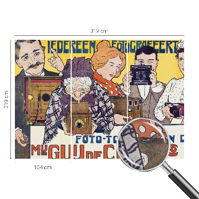 Papel mural texturado decorativo Pasión por la fotografía