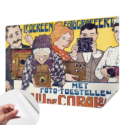 Papel mural texturado decorativo con diseño inspirado en la pasión por la fotografía