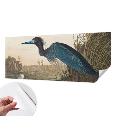 Mural de pared con estampado hermoso con motivo de aves acuáticas