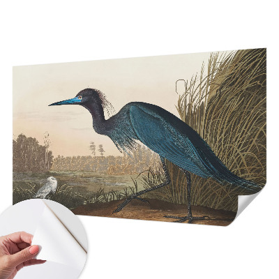 Mural de pared con estampado hermoso con motivo de aves acuáticas