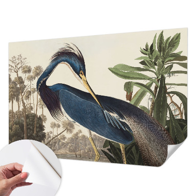 Papel mural texturado decorativo con diseño de naturaleza exótica