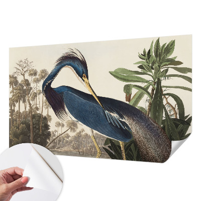 Papel mural texturado decorativo con diseño de naturaleza exótica