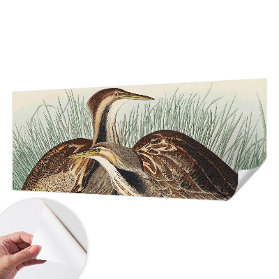 Papel mural con patrón decorativo con pájaros representados de forma realista