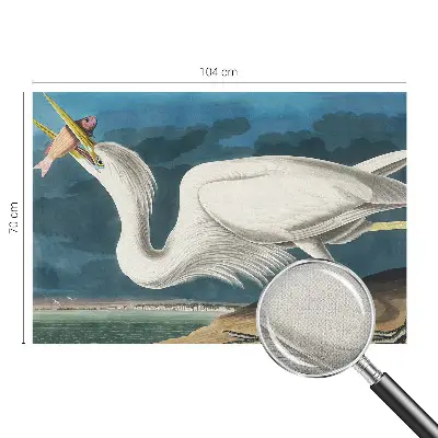 Papel mural texturado decorativo con diseño de pájaro sosteniendo un pez