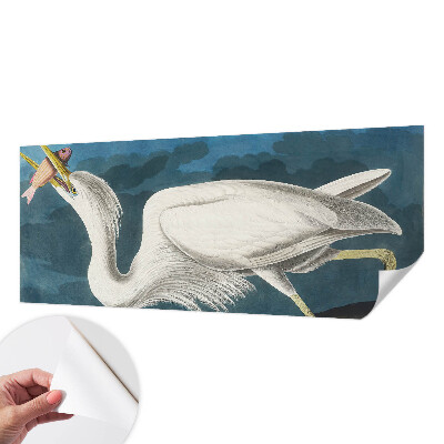 Papel mural texturado decorativo Pájaro con pez