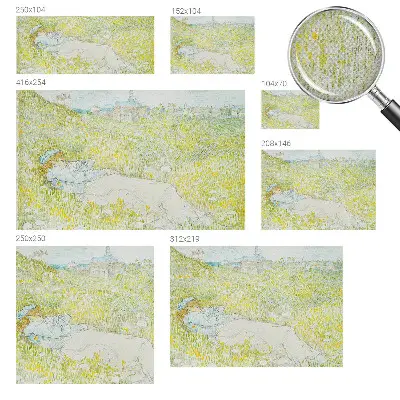 Fotomural decorativo para cabecero de cama con diseño 'Relajación primaveral' para dormitorio