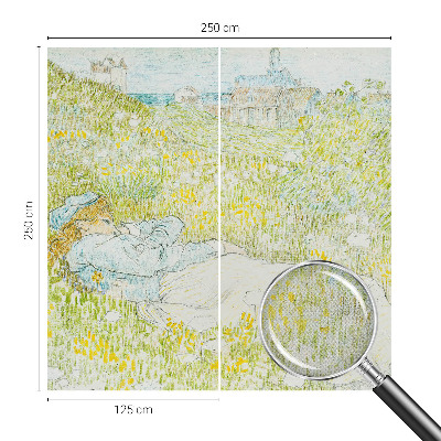 Fotomural decorativo para cabecero de cama Relajación primaveral