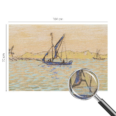 Papel mural con patrón decorativo Mar de paz